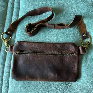 Hustle and Hide /Teddi Joelle leather hip bag/crossbody